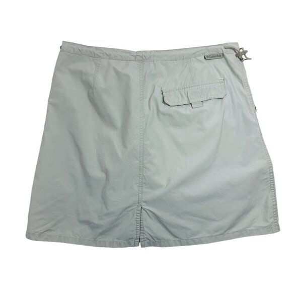 Outdoor Skort Skirt Shorts beige Utility Pockets Hike Camp Fishing Columbia - Picture 9 of 15